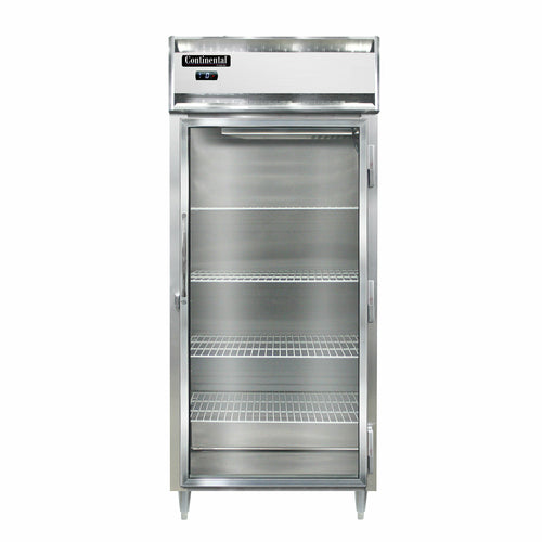 Continental D1FXNSAGD 36 1/4" Designer Line One Section Reach In Freezer, (1) Right Hinge Glass Door, 115v-cityfoodequipment.com
