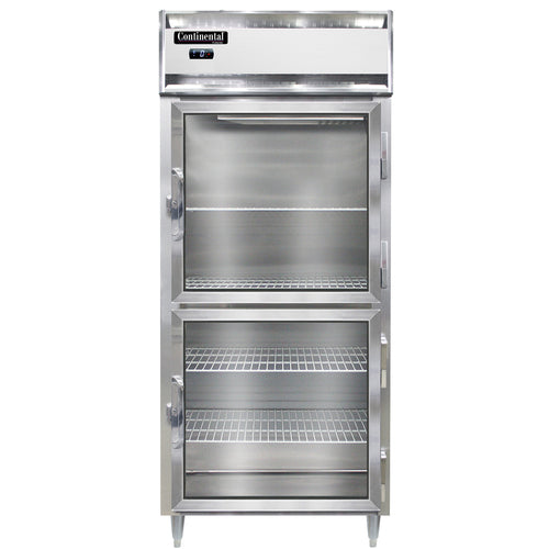 Continental D1FXNSAGDHD 36 1/4" Designer Line One Section Reach In Freezer, (2) Right Hinge Glass Doors, 115v-cityfoodequipment.com
