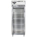 Continental D1RENSAGD 28 1/2" One Section Reach In Refrigerator, (1) Right Hinge Glass Door, Top Compressor, 115v-cityfoodequipment.com
