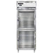 Continental D1RENSAGDHD 28 1/2" One Section Reach In Refrigerator, (2) Right Hinge Glass Doors, Top Compressor, 115v-cityfoodequipment.com