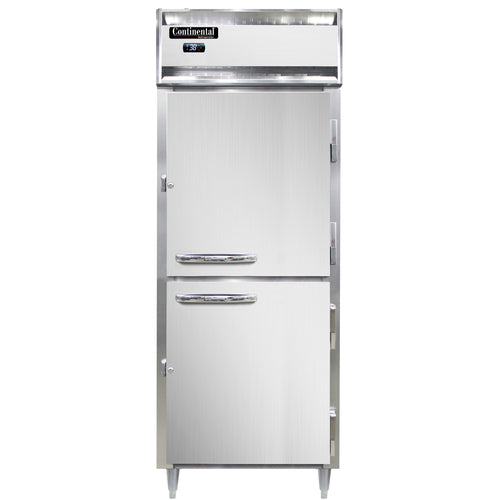 Continental D1RENSAHD 28 1/2" One Section Reach In Refrigerator, (2) Right Hinge Solid Doors, Top Compressor, 115v-cityfoodequipment.com