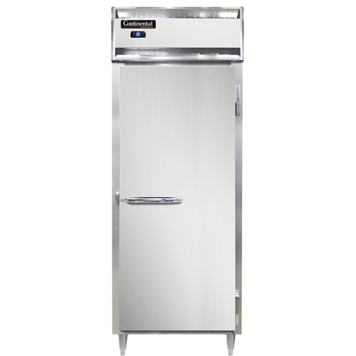 Continental D1RESN 28 1/2" One Section Reach In Refrigerator, (1) Right Hinge Solid Door, Top Compressor, 115v-cityfoodequipment.com