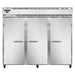 Continental 3RESN 85 1/2" Three Section Reach In Refrigerator, (3) Left/right Hinge Solid Doors, Top Compressor, 115v-cityfoodequipment.com