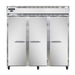 Continental 3FSNSS 78" Three Section Reach In Freezer, (3) Left/right Hinge Solid Doors, 115/208-230v-cityfoodequipment.com