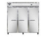Continental 3RFFN 78" Three Section Commercial Combo Refrigerator Freezer - Solid Doors, Dual Temp, 115v-cityfoodequipment.com