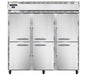 Continental 3RSNSAHD 78" Three Section Reach In Refrigerator, (6) Left/right Hinge Solid Doors, Top Compressor, 115v-cityfoodequipment.com