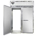 Continental D2FINSSRT 68 1/2" Designer Line Two Section Roll Thru Freezer, (4) Left/right Hinge Solid Doors, 115/208-230v-cityfoodequipment.com