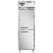 Continental D1RNPTHD 26" One Section Pass Thru Refrigerator, (4) Right Hinge Solid Doors, Top Compressor, 115v-cityfoodequipment.com