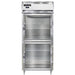 Continental D1RXNSAGDHD 36 1/4" One Section Reach In Refrigerator, (2) Right Hinge Glass Doors, Top Compressor, 115v-cityfoodequipment.com