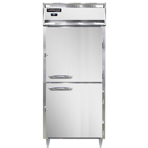 Continental D1RXNSAHD 36 1/4" One Section Reach In Refrigerator, (2) Right Hinge Solid Doors, Top Compressor, 115v-cityfoodequipment.com