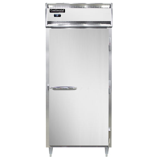 Continental D1RXNSS 36 1/4" One Section Reach In Refrigerator, (1) Right Hinge Solid Door, Top Compressor, 115v-cityfoodequipment.com