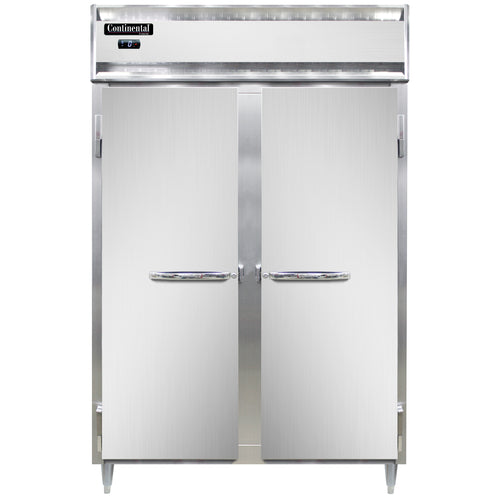Continental D2FN 52" Designer Line Two Section Reach In Freezer, (2) Left/right Hinge Solid Doors, 115v-cityfoodequipment.com