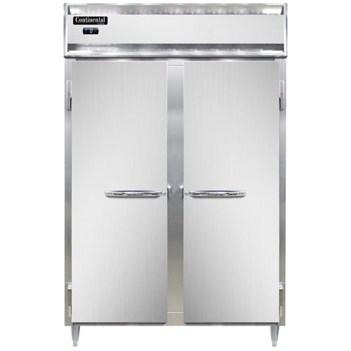 Continental D2FNSA 52" Designer Line Two Section Reach In Freezer, (2) Left/right Hinge Solid Doors, 115v-cityfoodequipment.com