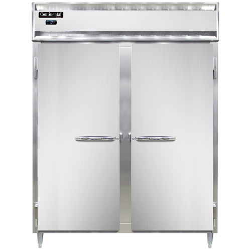 Continental D2FEN 57" Designer Line Two Section Reach In Freezer, (2) Left/right Hinge Solid Doors, 115v-cityfoodequipment.com