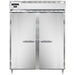 Continental D2FEN 57" Designer Line Two Section Reach In Freezer, (2) Left/right Hinge Solid Doors, 115v-cityfoodequipment.com