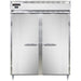 Continental D2FENSA 57" Designer Line Two Section Reach In Freezer, (2) Left/right Hinge Solid Doors, 115v-cityfoodequipment.com