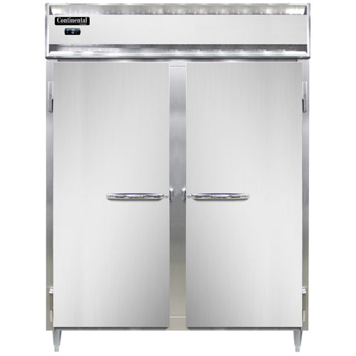 Continental D2FENSS 57" Designer Line Two Section Reach In Freezer, (2) Left/right Hinge Solid Doors, 115v-cityfoodequipment.com
