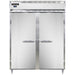Continental D2FESNSS 57" Designer Line Two Section Reach In Freezer, (2) Left/right Hinge Solid Doors, 115v-cityfoodequipment.com