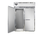 Continental D2FINSA 68 1/2" Designer Line Two Section Roll In Freezer, (2) Left/right Hinge Solid Doors, 115/208-230v-cityfoodequipment.com