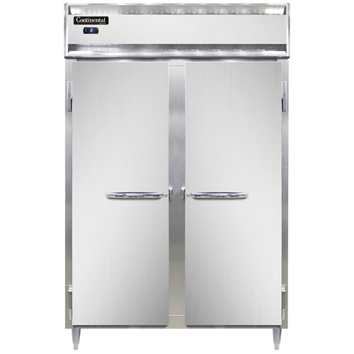 Continental D2FSNSS 52" Designer Line Two Section Reach In Freezer, (2) Left/right Hinge Solid Doors, 115v-cityfoodequipment.com