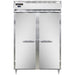 Continental D2FSNSS 52" Designer Line Two Section Reach In Freezer, (2) Left/right Hinge Solid Doors, 115v-cityfoodequipment.com