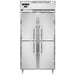 Continental D2FSENHD 36 1/4" Designer Slim Line Two Section Reach In Freezer, (4) Left/right Hinge Solid Doors, 115v-cityfoodequipment.com