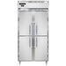 Continental D2FSENSSHD 36 1/4" Designer Slim Line Two Section Reach In Freezer, (4) Left/right Hinge Solid Doors, 115v-cityfoodequipment.com