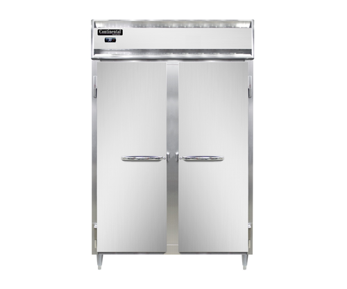 Continental D2RNSS 52" Two Section Reach In Refrigerator - (2) Left/right Hinge Solid Doors, 115v-cityfoodequipment.com