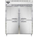 Continental D2RENHD 57" Two Section Reach In Refrigerator, (4) Left/right Hinge Solid Doors, Top Compressor, 115v-cityfoodequipment.com
