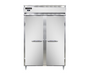 Continental D2RENSSHD 57" Two Section Reach In Refrigerator, (4) Left/right Hinge Solid Doors, Top Compressor, 115v-cityfoodequipment.com