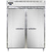 Continental D2RESNSA 57" Two Section Reach In Refrigerator, (2) Left/right Hinge Solid Doors, Top Compressor, 115v-cityfoodequipment.com