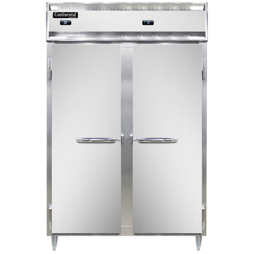 Continental D2RFN 52" Designer Line Two Section Commercial Combo Refrigerator Freezer - Solid Doors, Dual Temp, 115v-cityfoodequipment.com