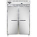 Continental D2RFN 52" Designer Line Two Section Commercial Combo Refrigerator Freezer - Solid Doors, Dual Temp, 115v-cityfoodequipment.com