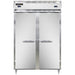 Continental D2RFSN 52" Designer Line Two Section Commercial Combo Refrigerator Freezer - Solid Doors, Dual Temp, 115v-cityfoodequipment.com