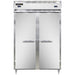Continental D2RFSNSA 52" Designer Line Two Section Commercial Combo Refrigerator Freezer - Solid Doors, Dual Temp, 115v-cityfoodequipment.com