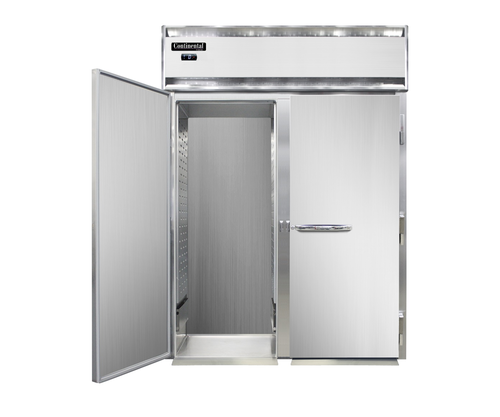 Continental D2RINSA 68" Two Section Roll In Refrigerator, (2) Left/right Hinge Solid Doors, 115v-cityfoodequipment.com