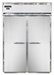 Continental D2RINSSE 68 1/2" Two Section Roll In Refrigerator, (2) Left/right Hinge Solid Doors, Top Compressor, 115v-cityfoodequipment.com