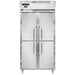 Continental D2RSENHD 36 1/4" Two Section Reach In Refrigerator, (4) Left/right Hinge Solid Doors, Top Compressor, 115v-cityfoodequipment.com