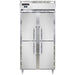 Continental D2RSENSAHD 36 1/4" Two Section Reach In Refrigerator, (4) Left/right Hinge Solid Doors, Top Compressor, 115v-cityfoodequipment.com