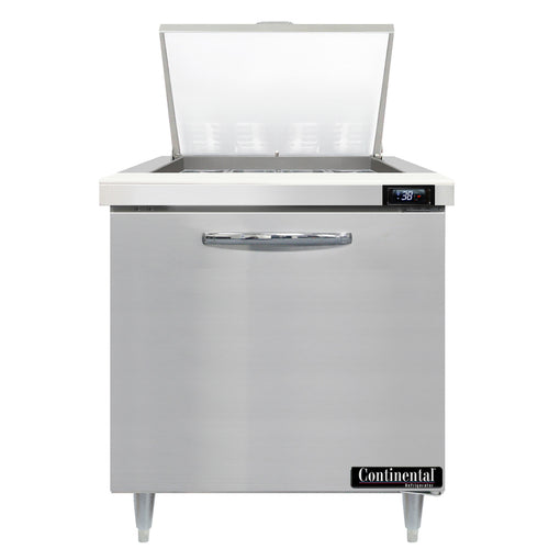 Continental D32N12M 32" Designer Line Sandwich/Salad Prep Table w/ Refrigerated Base, 115v-cityfoodequipment.com