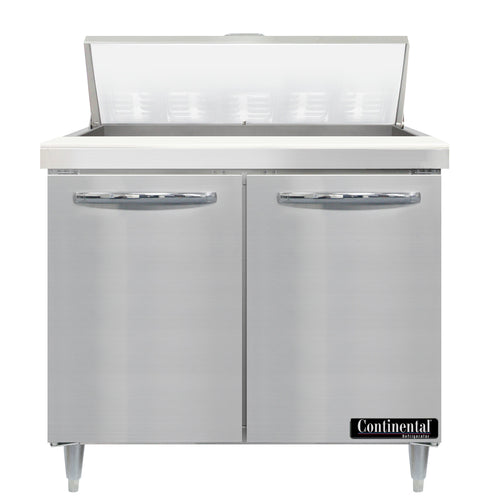 Continental D36N10 36" Designer Line Sandwich/Salad Prep Table w/ Refrigerated Base, 115v-cityfoodequipment.com