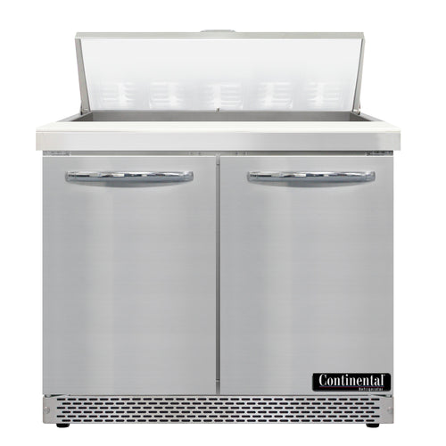 Continental D36N10-FB 36" Designer Line Sandwich/Salad Prep Table w/ Refrigerated Base, 115v-cityfoodequipment.com
