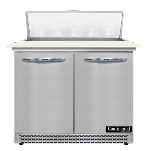 Continental D36N10C-FB 36" Designer Line Sandwich/Salad Prep Table w/ Refrigerated Base, 115v-cityfoodequipment.com