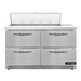 Continental D48N10-FB-D 48" Designer Line Sandwich/Salad Prep Table w/ Refrigerated Base, 115v-cityfoodequipment.com
