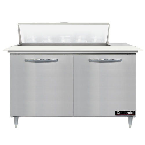 Continental D48N10C 48" Designer Line Sandwich/Salad Prep Table w/ Refrigerated Base, 115v-cityfoodequipment.com