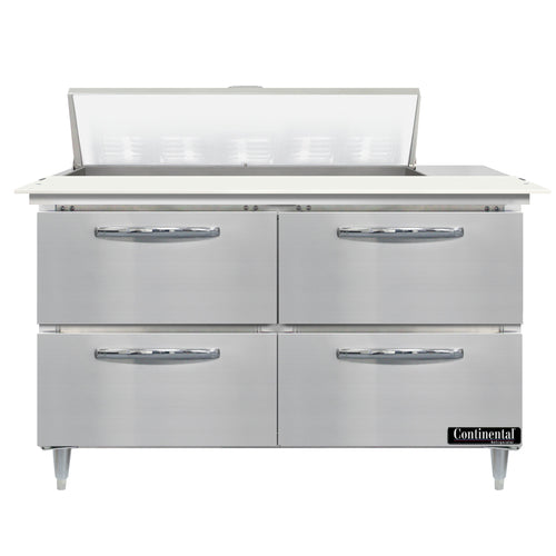 Continental D48N10C-D 48" Designer Line Sandwich/Salad Prep Table w/ Refrigerated Base, 115v-cityfoodequipment.com