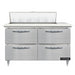 Continental D48N10C-D 48" Designer Line Sandwich/Salad Prep Table w/ Refrigerated Base, 115v-cityfoodequipment.com