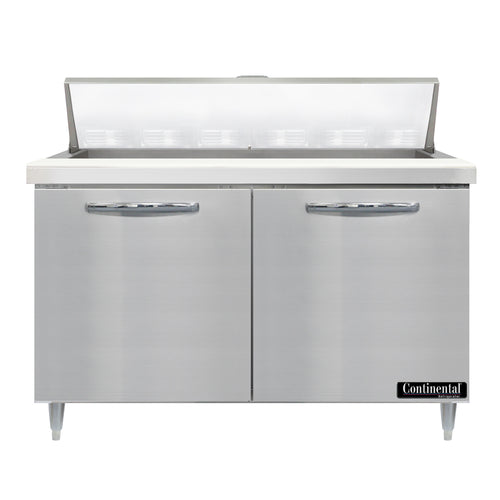 Continental D48N12 48" Designer Line Sandwich/Salad Prep Table w/ Refrigerated Base, 115v-cityfoodequipment.com