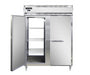 Continental D2RFENSAPT 57" Designer Line Two Section Commercial Combo Refrigerator Freezer - Solid Doors, Dual Temp, 115v-cityfoodequipment.com