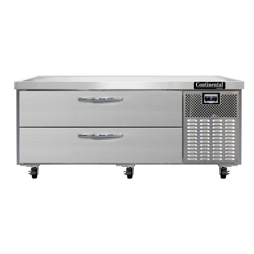 Continental D60GFN 60" Chef Base Freezer w/ (2) Drawers - 115v-cityfoodequipment.com